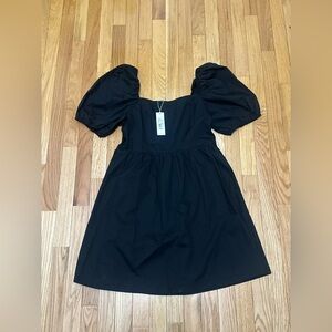 Copper Key Elegant Black Puff Sleeve Maxi Dress